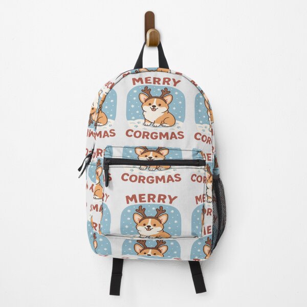 Item preview, Merry Corgmas – Cute Corgi Puppy Christmas Reindeer Hat Winter Design designed and sold by Globalcitytees.