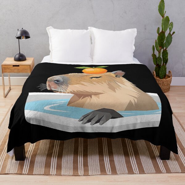 Item preview, Yuzu Spa Treatment Geometric Capybara designed and sold by DesignedByMarty.