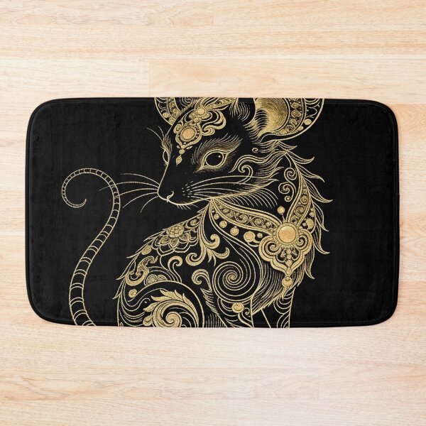 Item preview, Majestic Golden Rat with Intricate Filigree Design designed and sold by zzz888.