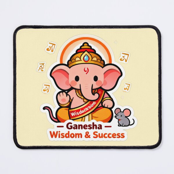 Item preview, Cute Cartoon Ganesha Hindu God of Success designed and sold by BlurBlurDesign.