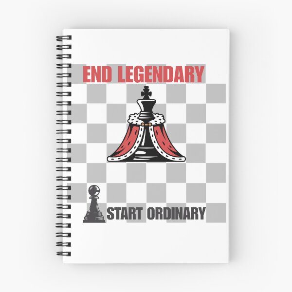 Item preview, Start Ordinary End Legendary –Pawn to King Evolution Motivational Design designed and sold by rebuZZ-Apparels-The Minimalistic Buzz.