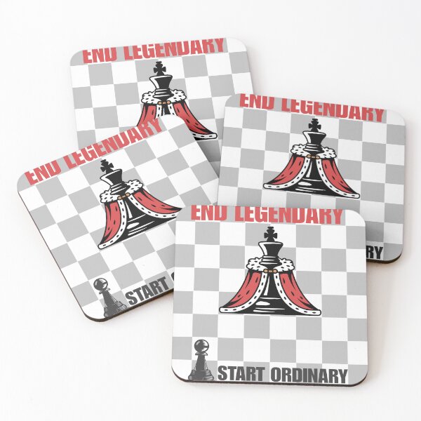 Item preview, Start Ordinary End Legendary –Pawn to King Evolution Motivational Design designed and sold by rebuZZ-Apparels-The Minimalistic Buzz.
