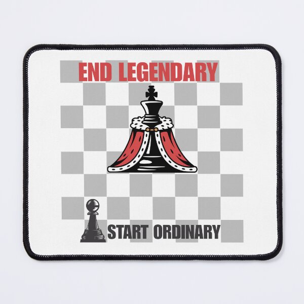 Item preview, Start Ordinary End Legendary –Pawn to King Evolution Motivational Design designed and sold by rebuZZ-Apparels-The Minimalistic Buzz.