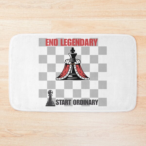 Item preview, Start Ordinary End Legendary –Pawn to King Evolution Motivational Design designed and sold by rebuZZ-Apparels-The Minimalistic Buzz.