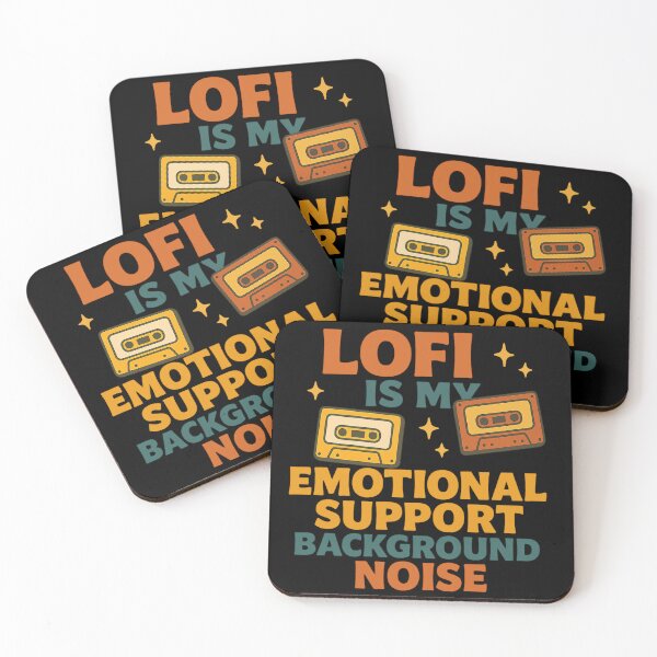Item preview, LOFI IS MY EMOTIONAL SUPPORT BACKGROUND NOISE designed and sold by peaknerd.