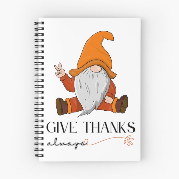 Item preview, Give Thanks Always Gnome Design | Cute Thanksgiving Gnome Illustration for Fall Apparel designed and sold by MUKUND FASHION DESIGN.