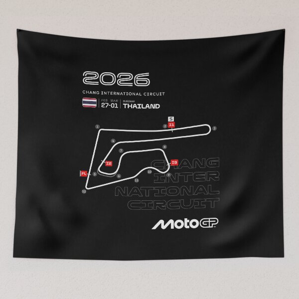 Item preview, MotoGP Thailand 2026 Shirt – Chang International Circuit Track Map designed and sold by Stotee.