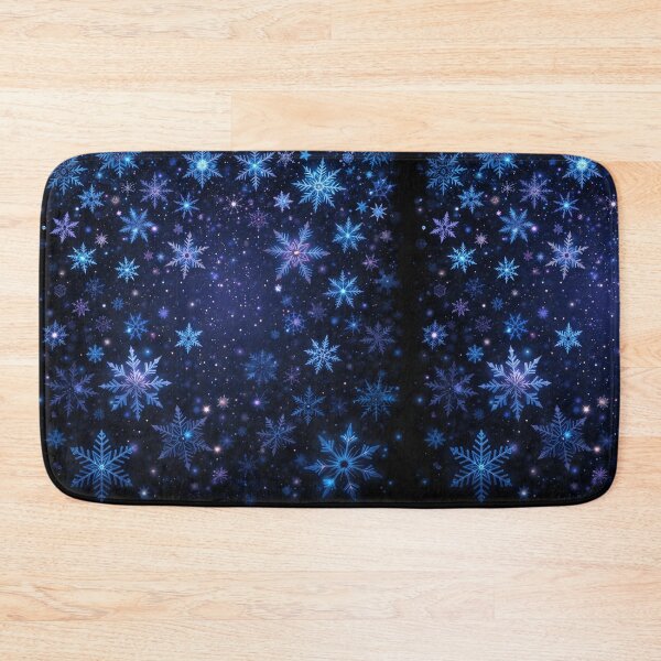 Item preview, Magical Falling Snowflakes on a Deep Winter Night designed and sold by PixelVibe782.