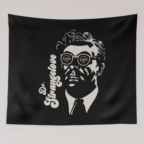 Item preview, Kubrick Dr Strangelove Cold War Satire Portrait designed and sold by LapinMagnetik.