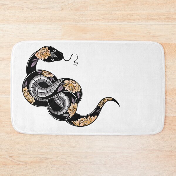 Item preview, Gold and black snake designed and sold by Ink-Art-Co.