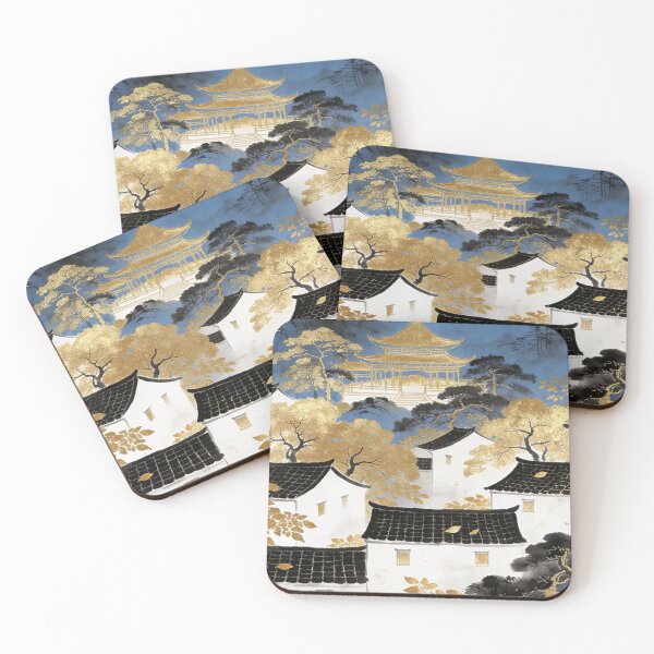 Item preview, Majestic Golden Pavilion and Blue Mountain Village designed and sold by zzz888.