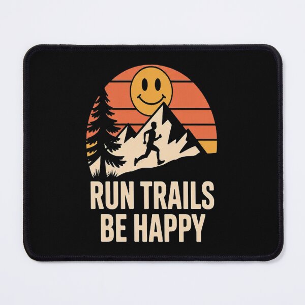 Item preview, Run Trails Be Happy Sunset Trail Running designed and sold by SignaturalGen.