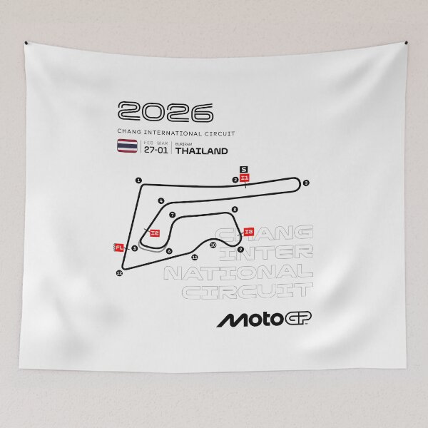 Item preview, MotoGP Thailand 2026 Shirt – Chang International Circuit Track Map designed and sold by Stotee.