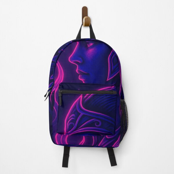 Item preview, Neon Valkyrie – Cyber Norse Warrior Goddess Art designed and sold by GolabMagic.