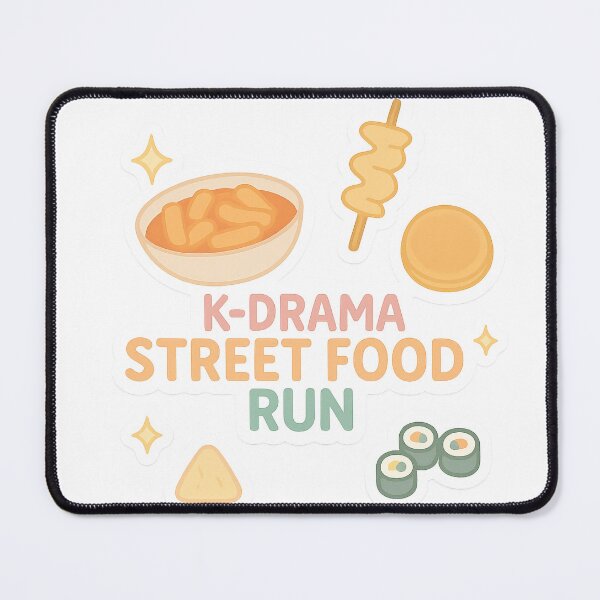 Item preview, K-Drama Street Food Run | Cute Pastel Korean Snack Sticker Pack designed and sold by Soft Seoul Studio.