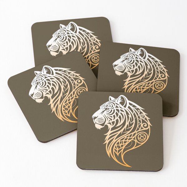 Item preview, Copy of Tiger Tribal Line Art Profile designed and sold by VikArtStudio.