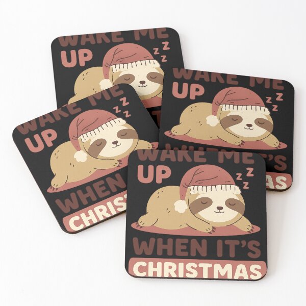 Item preview, Wake Me Up When It’s Christmas – Cute Sloth Holiday Design designed and sold by haitrieuic96.