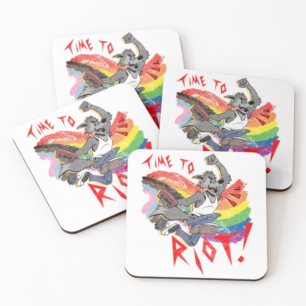 Item preview, Ladrillo vintage del mes del orgullo peludo "Es hora de rebelarse" designed and sold by TiffanyGrave.