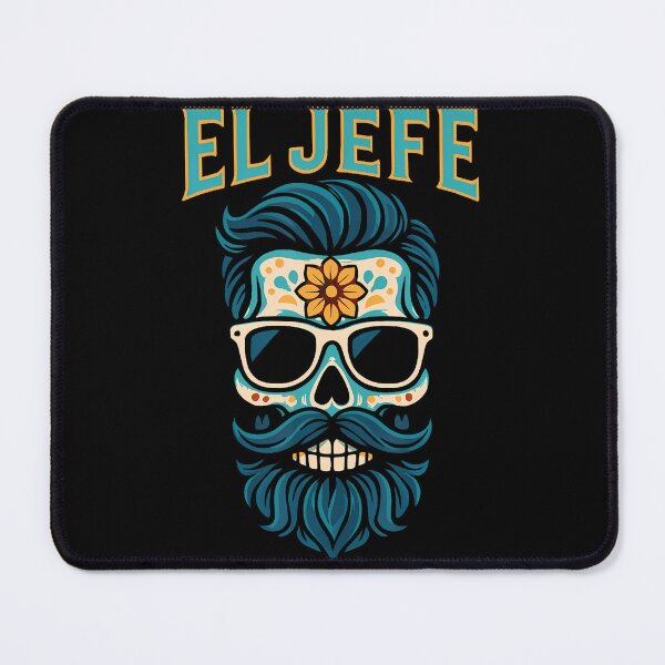 Item preview, Beard Sugar Skull El Jefe For Men Dia De Los Muertos designed and sold by FernLela.