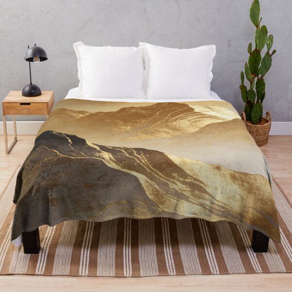 Item preview, Radiant Golden Mountain Range with Sunlit Peaks designed and sold by zzz888.