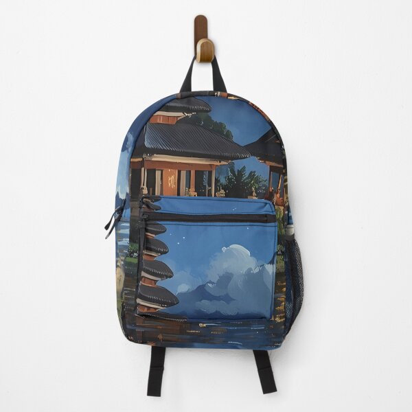 Item preview, Ulun Danu Bratan Moonlit Temple - Bali Nightscape designed and sold by RkskArt.