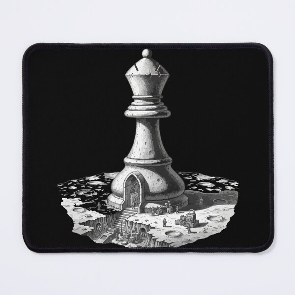 Item preview, space chess - chess pieces - Bishop on the moon! designed and sold by Prtina.
