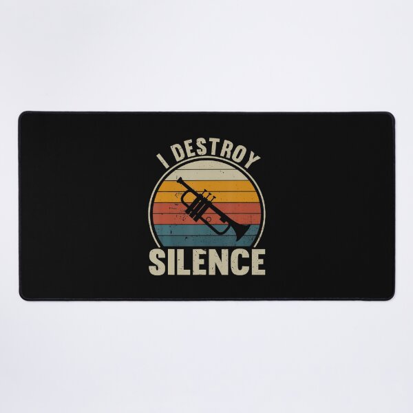 Item preview, Trumpet Player I Destroy Silence Recto Trumpet Lovers designed and sold by AdellBridgett.