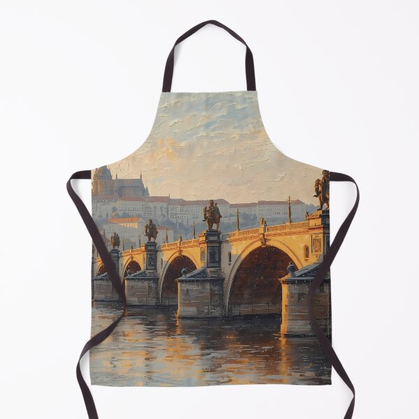 Item preview, Prague Golden Sunrise Over Charles Bridge designed and sold by RkskArt.