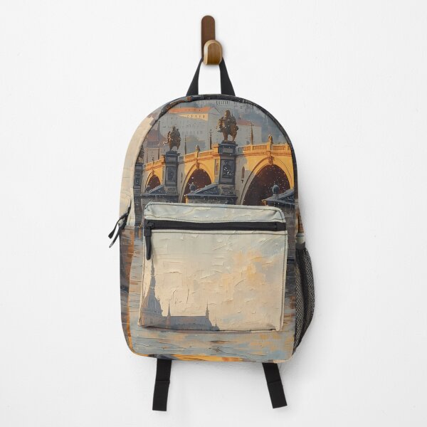 Item preview, Prague Golden Sunrise Over Charles Bridge designed and sold by RkskArt.