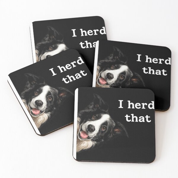 Item preview, I Herd That – Funny Border Collie Pun Design designed and sold by haitrieuic96.