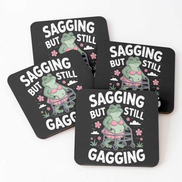 Item preview, Sagging But Still Gagging Meme Frog Humor designed and sold by LacostCarl.