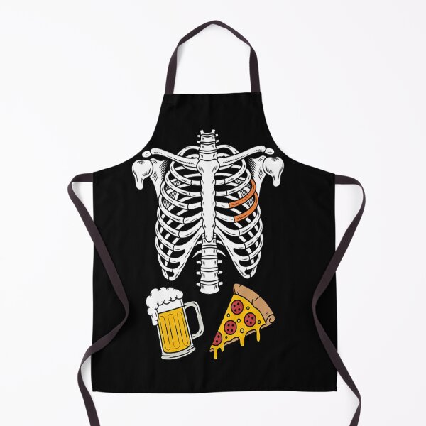 Item preview, Skeleton Halloween Beer Pizza Pregnancy X Ray designed and sold by SignaturalGen.