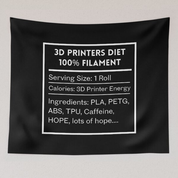 Item preview, 3D Printers Filament Diet Funny Maker Geek Humor designed and sold by StephanieSophie.