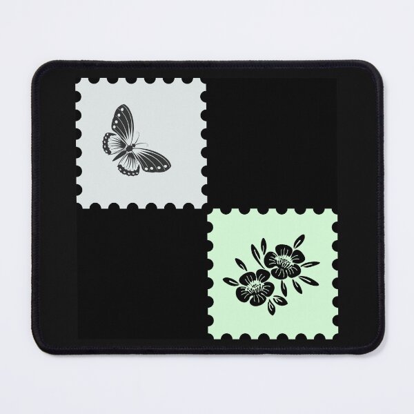 Item preview, Beautiful Garden on Stamps - Butterfly and Floral Silhouette Art designed and sold by AddyTae.