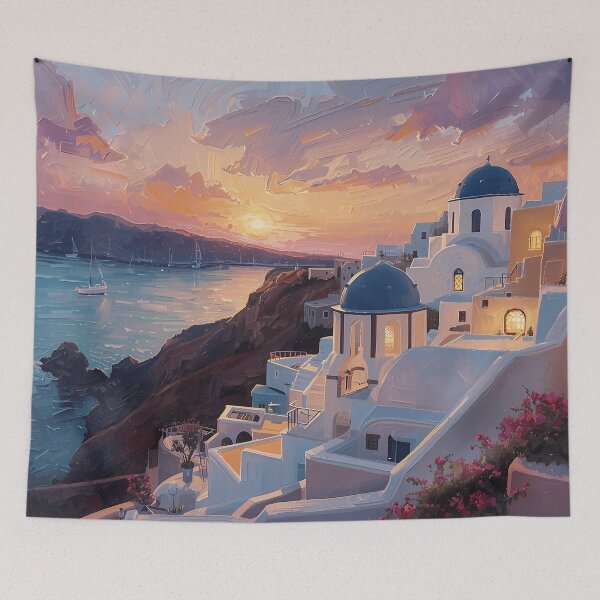 Item preview, Santorini Sunset Dreams designed and sold by RkskArt.