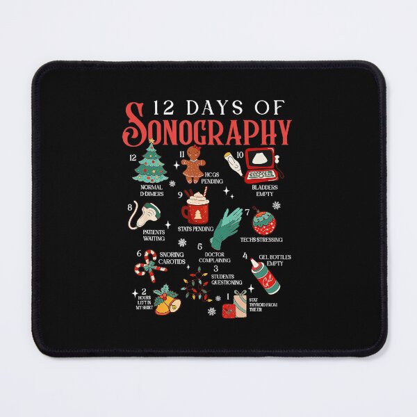 Item preview, Retro Funny 12 Days Of Sonography Ultrasound Tech Christmas designed and sold by JEFDodsonArt.