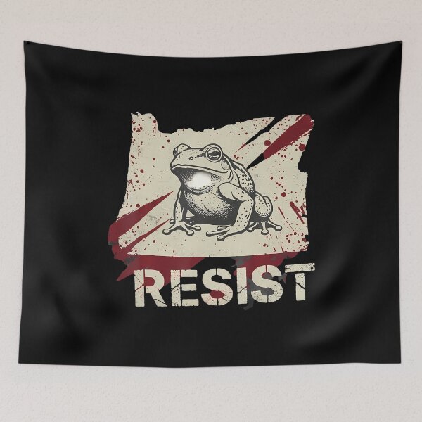 Item preview, Portland Frog Protes Funny Portland Frog Protest designed and sold by JosephineCathy.