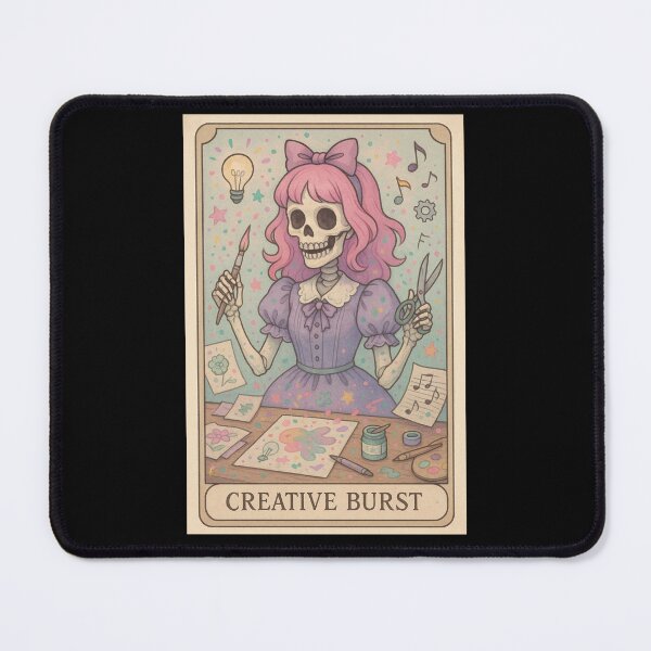 Item preview, Creative Burst Skeleton Artist Retro Pastel Illustration designed and sold by JoysByTanja.