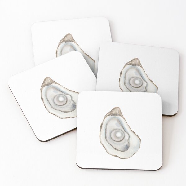 Item preview, Watercolor Oyster Shell with Pearl designed and sold by TidesofGraceArt.