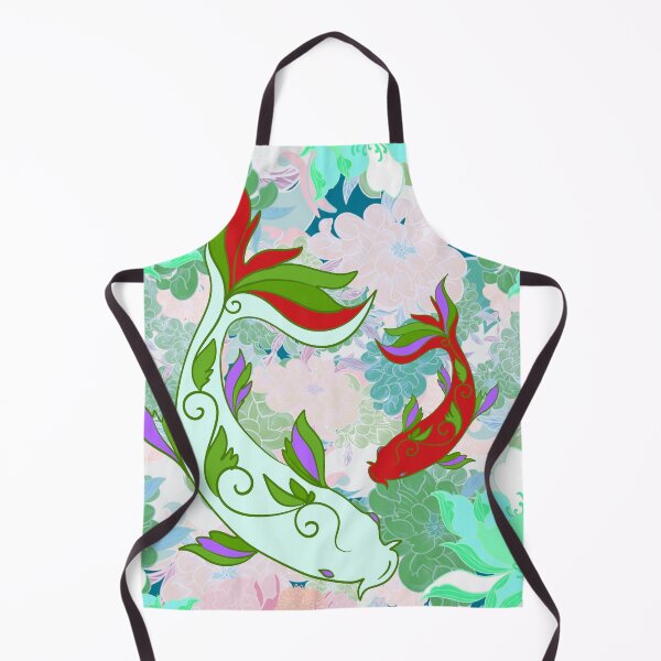 Item preview, Koi Yin Yang Carps – Pastel & Japanese Zen Floral Pattern designed and sold by Herami.