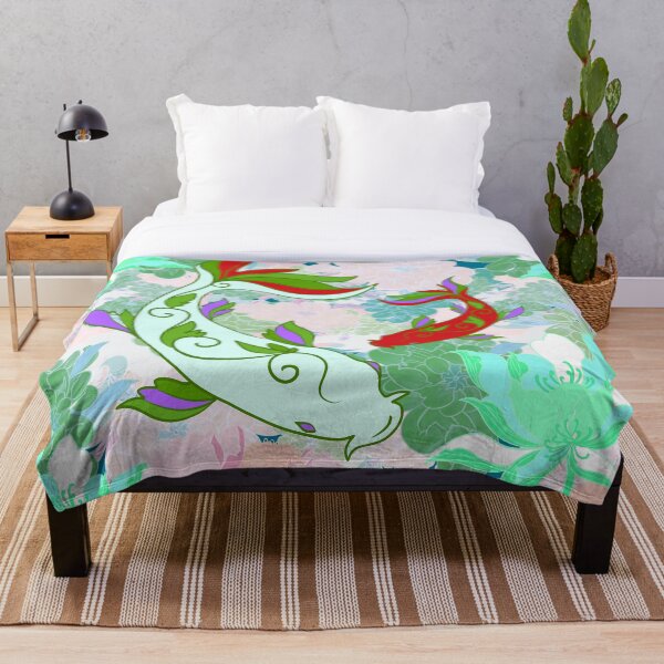 Item preview, Koi Yin Yang Carps – Pastel & Japanese Zen Floral Pattern designed and sold by Herami.