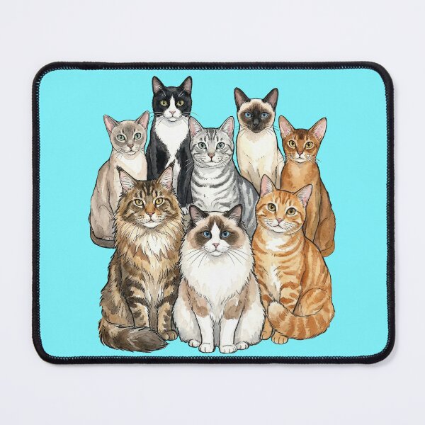 Item preview, A Crowd Of Cute Cats designed and sold by Lion and Lamb Design.