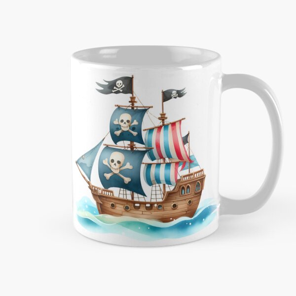 Item preview, Cute Pirate Kid in Boat Clipart – Kawaii Little Sailor Illustration for Kids & Crafts designed and sold by LunaPixelStudio.