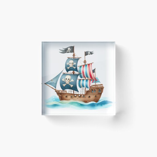 Item preview, Cute Pirate Kid in Boat Clipart – Kawaii Little Sailor Illustration for Kids & Crafts designed and sold by LunaPixelStudio.