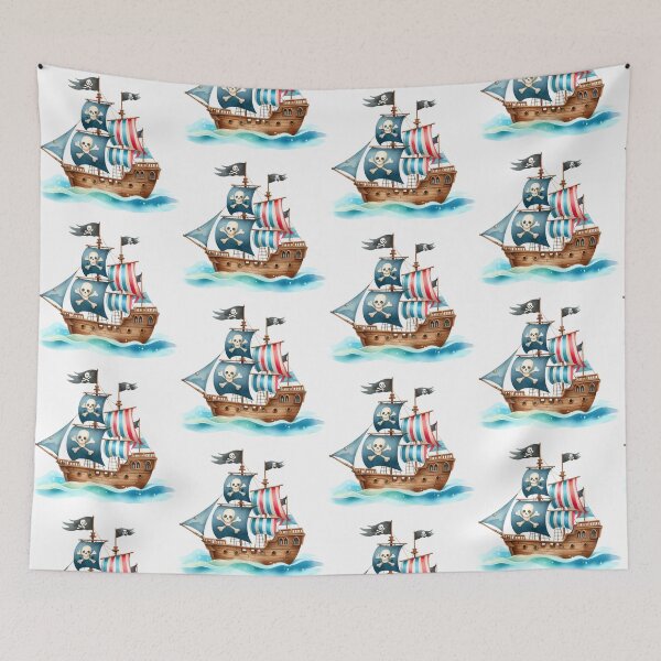 Item preview, Cute Pirate Kid in Boat Clipart – Kawaii Little Sailor Illustration for Kids & Crafts designed and sold by LunaPixelStudio.