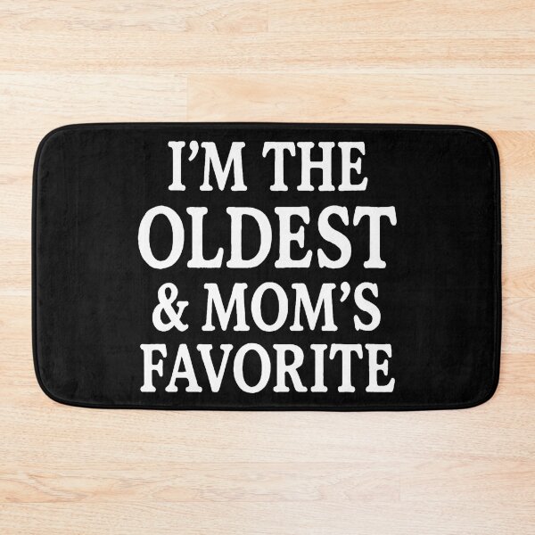 Item preview, I’m The Oldest and Mom’s Favorite PNG, Funny Sibling Quote Vintage Font, White Text Humor Shirt Design, Printable Sublimation File designed and sold by sssweetness.