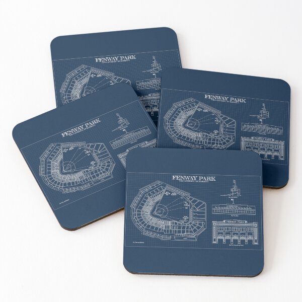 Item preview, Fenway Park. The Cathedral of Baseball (Navy Blueprint) designed and sold by BGALAXY.