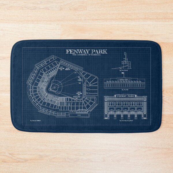 Item preview, Fenway Park. The Cathedral of Baseball (Navy Blueprint) designed and sold by BGALAXY.