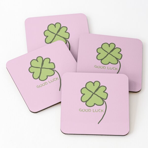 Item preview, Good Luck Clover – Pastel Pink Aesthetic Doodle designed and sold by MysticPurpleHue.