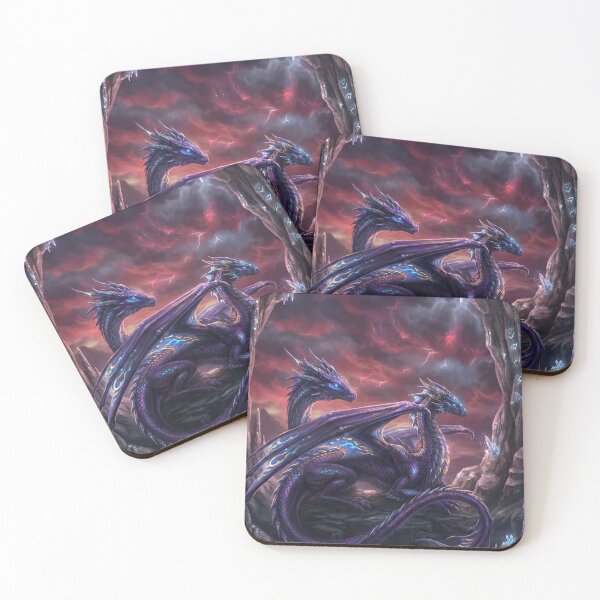 Item preview, Two Dragons in Cave Phone Case - Cute Fantasy Dragon Art Protection for iPhone Samsung designed and sold by VibeCraftique.